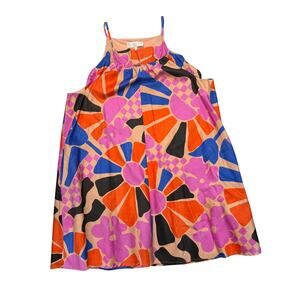 Corey Lynn Calter Floral Dress L Colorful Printed Mini Dress Geometric